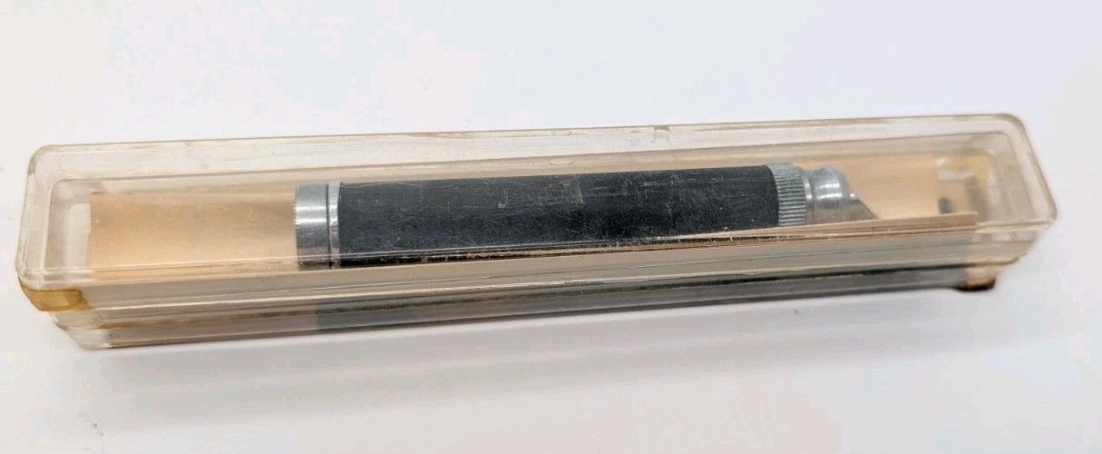 Audiotex Stylus Microscope 50X 30-218 Vintage Phono Needle Inspector Black, 1959