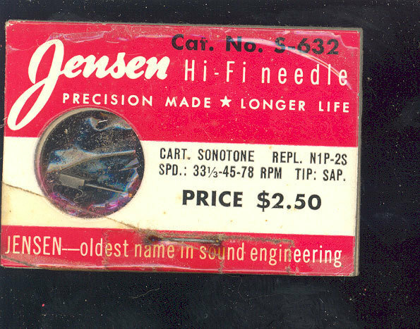 Jensen S-632 Sonotone N1P-2S Needle – 33 45 78 rpm Sapphire