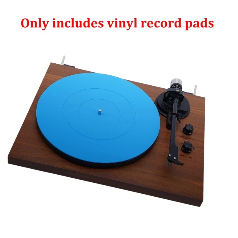 Home Use Record Player Slipmat 12 in Silicone Round Pad Single