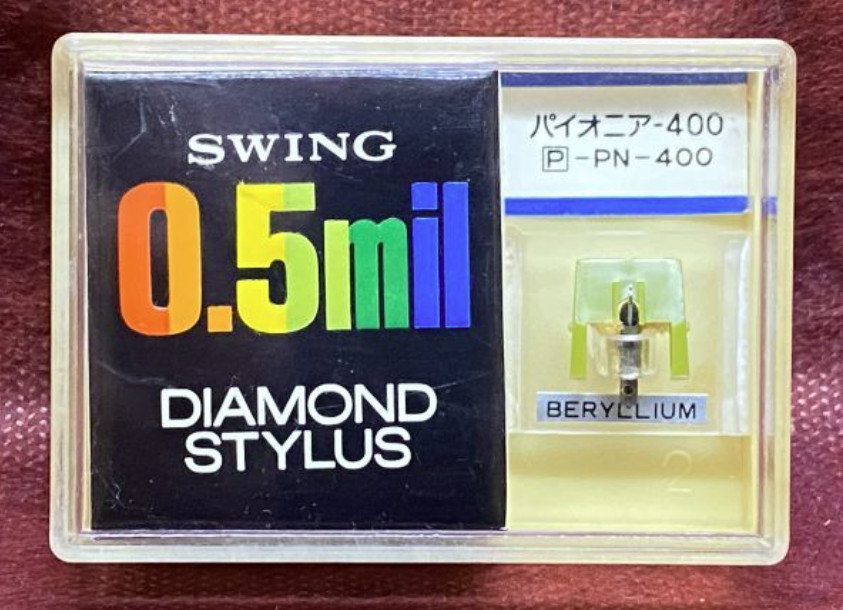 SWING P-PN-400 DIAMOND REPLACEMENT STYLUS 0.5mil BERYLLIUM for PIONEER PN-400