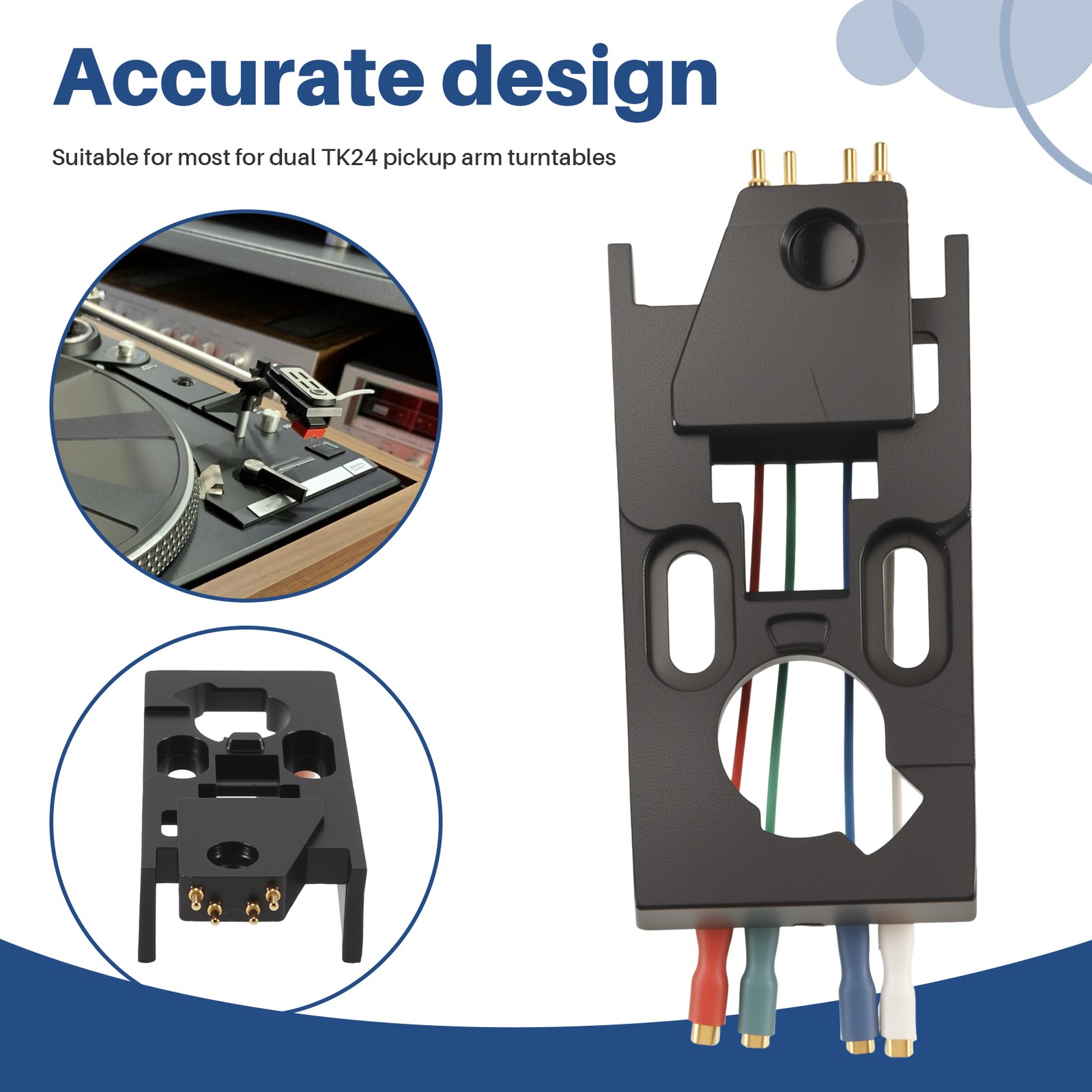 Headshell Stylus Holder for Dual TK14 TK181 TK120 TK123 LP Vinyl5562
