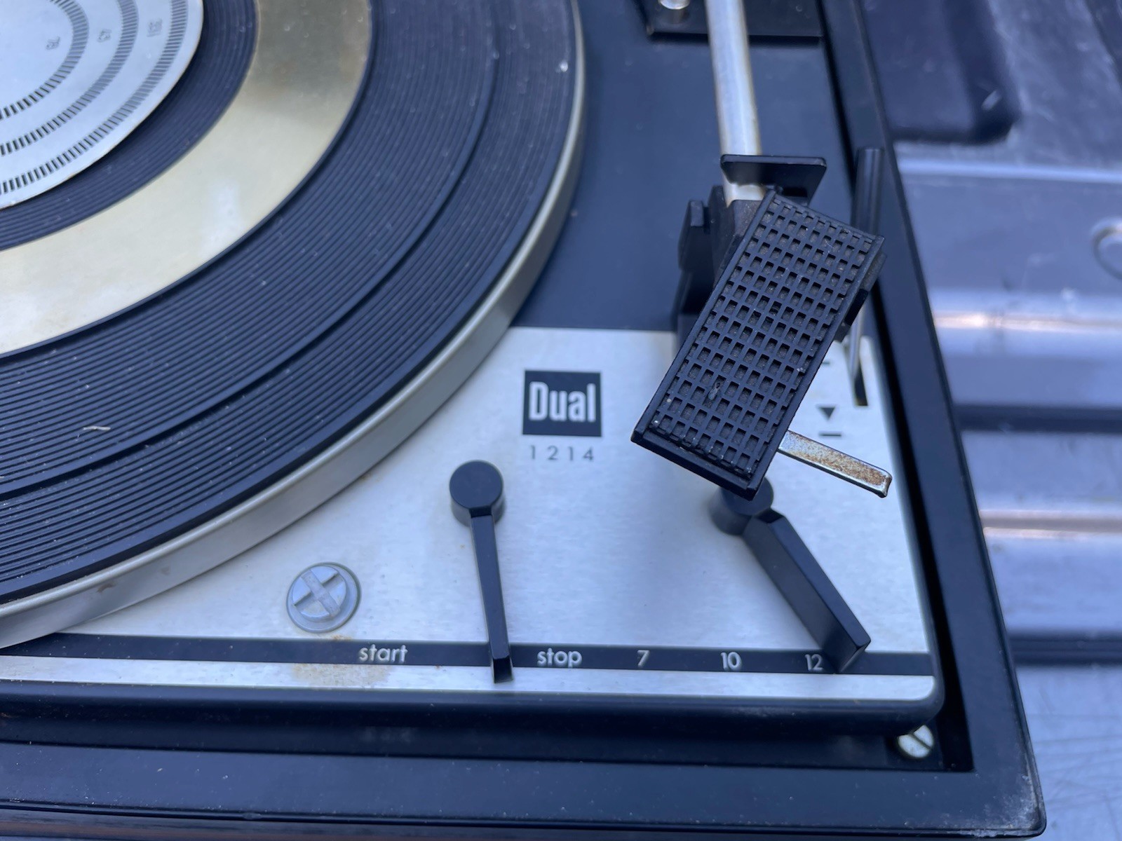 Dual 1214 Turntable Parts With Dust Cover Made In Germany For Parts