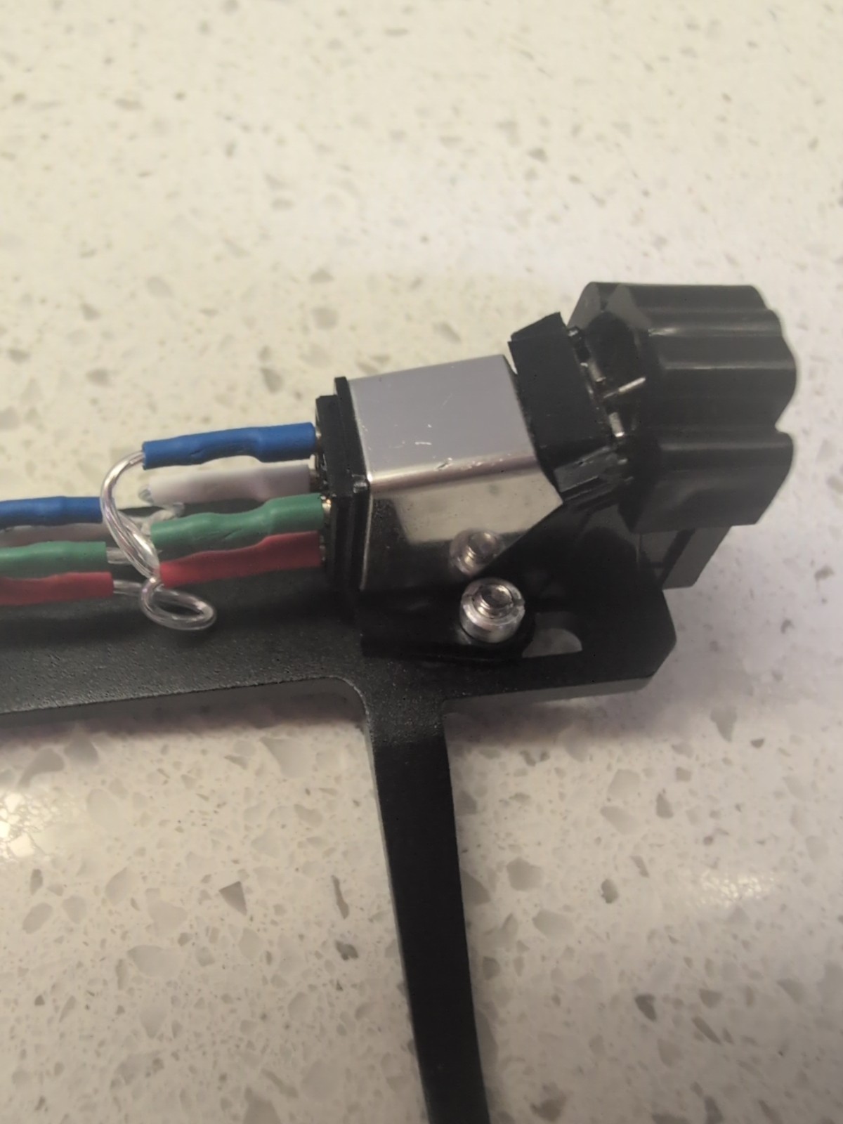 Grado Prestige Black Mounted Headshell Silver Wires Diamond Needle Stylus