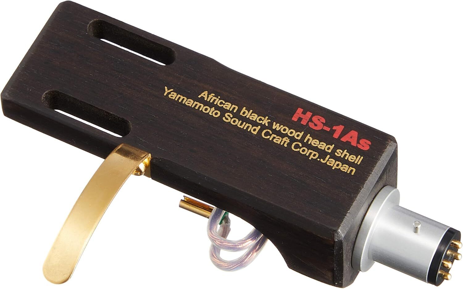HS-1AS Yamamoto Acoustic Crafts African Ebony Headshell with 6N Lead Wire