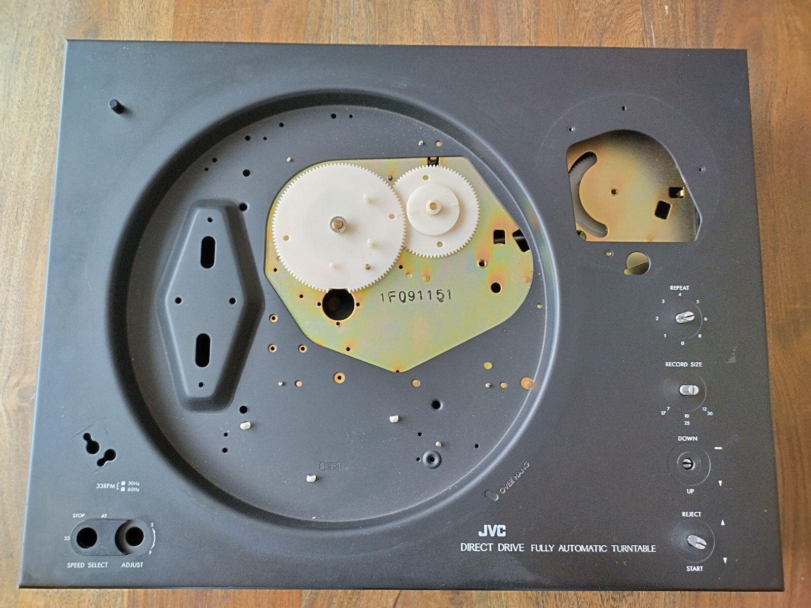 JVC JL-F45 Spare parts : Cabinet plinth + bottom cover + some internal mechanism