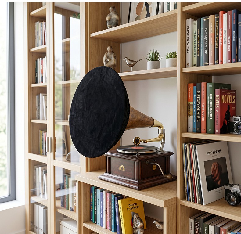 Soft Dust Cover Protective Case for Retro Gramophone Speaker Horn Record Player