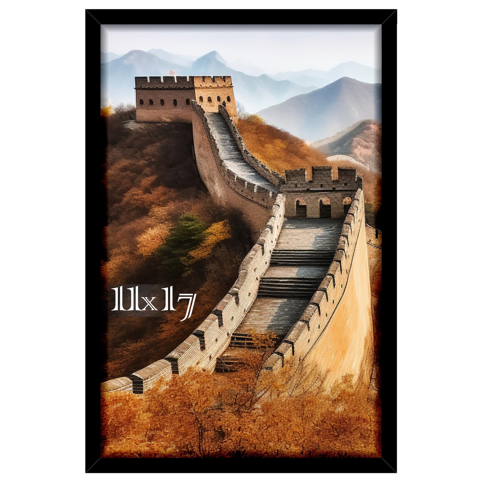 Picrit 11×17 Picture Frame, Photo Frame for Wall Mounting 11×17, Black