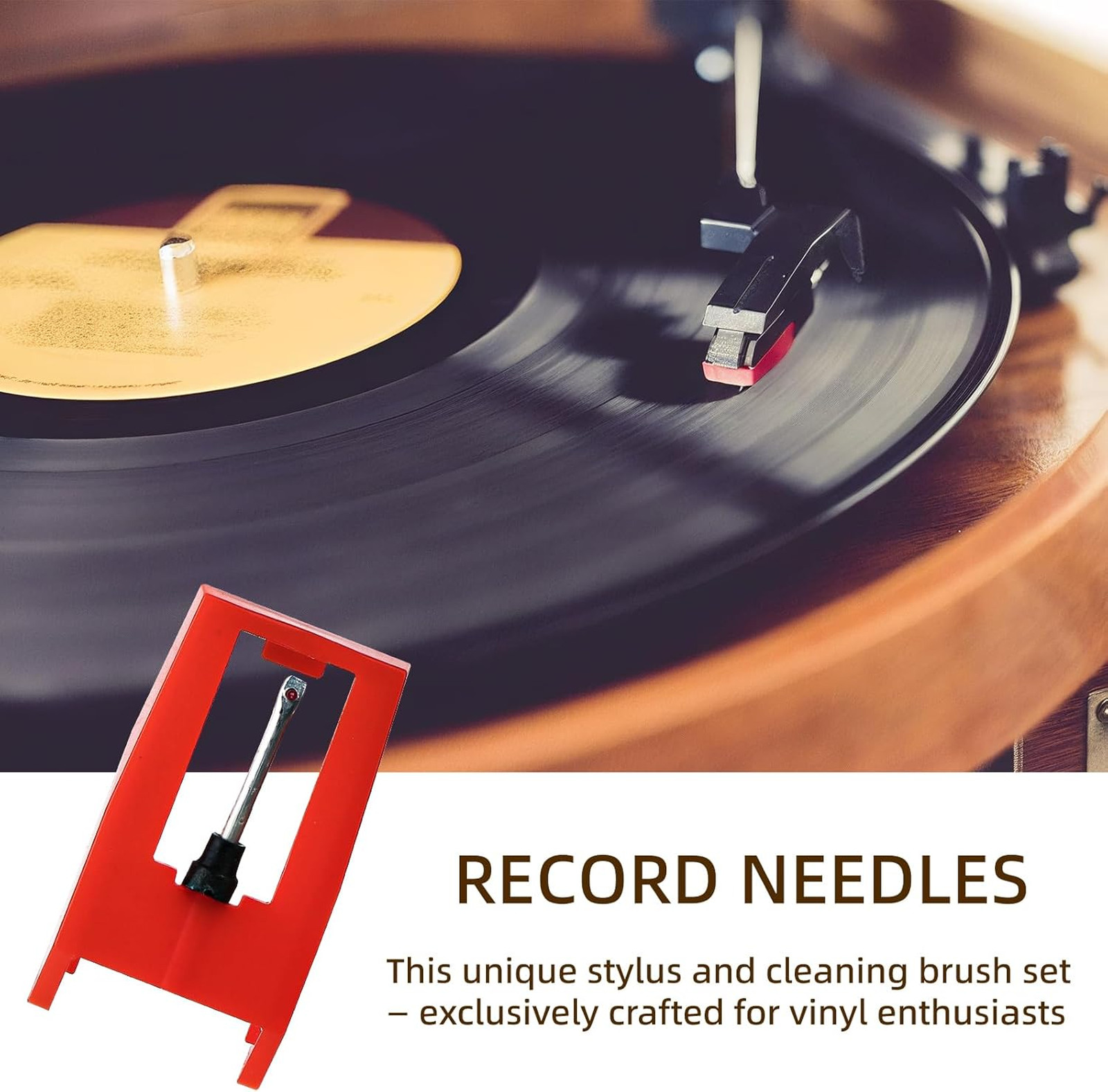 3 Pack Ruby Record Player Needles, Replacement Stylus for Crosley Victrola