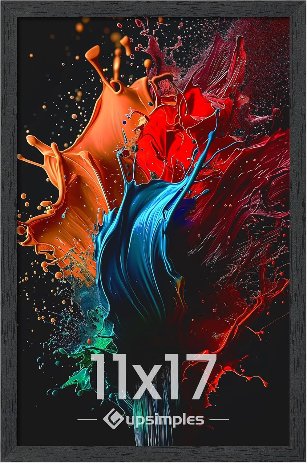 upsimples 11×17 Picture Frame, Wall Gallery Photo Frames with 11×17, Black