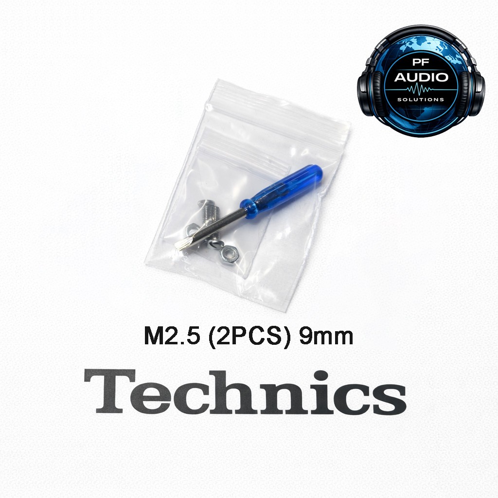Technics 1200 1210 MK2 Turntable Headshell + gold wires , + screws SFPCC31001K1