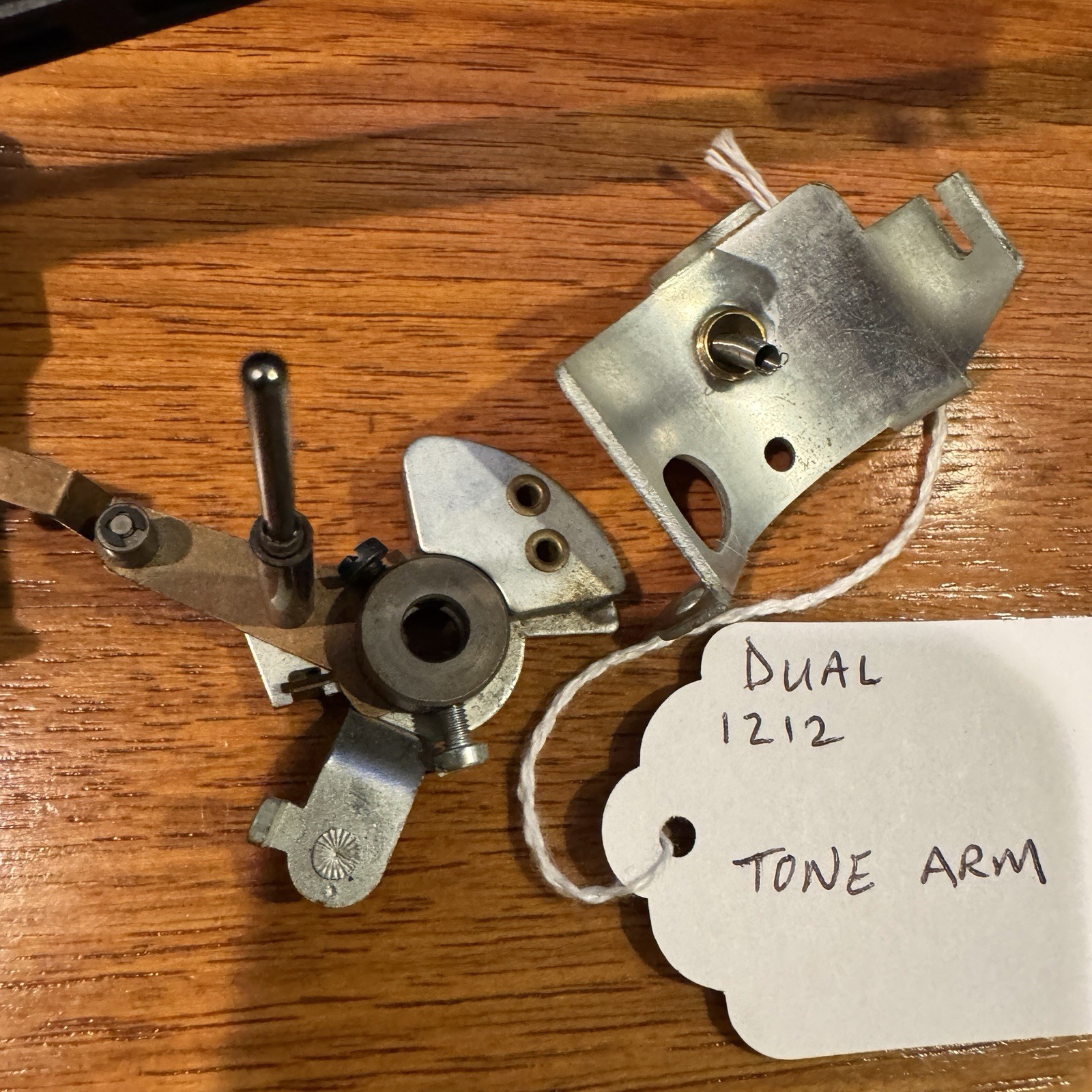 DUAL 1212 ORIGINAL TONEARM ASSEMBLY COMPLETE WITH HEADSHELL AND WEIGHT