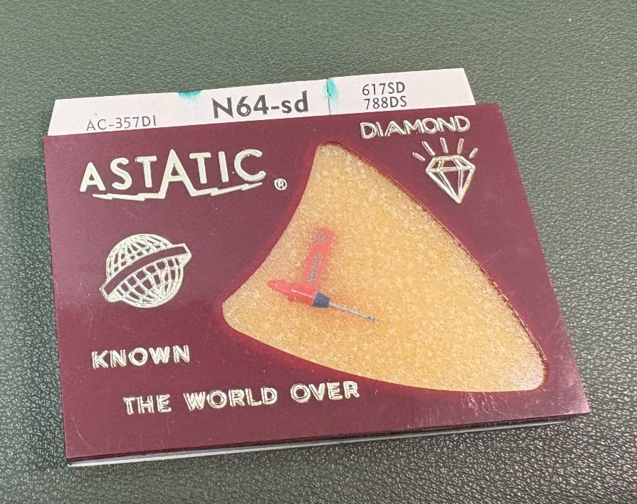 NEW IN BOX Astatic N64-sd Diamond Stereo Needle Replacement Record Stylus