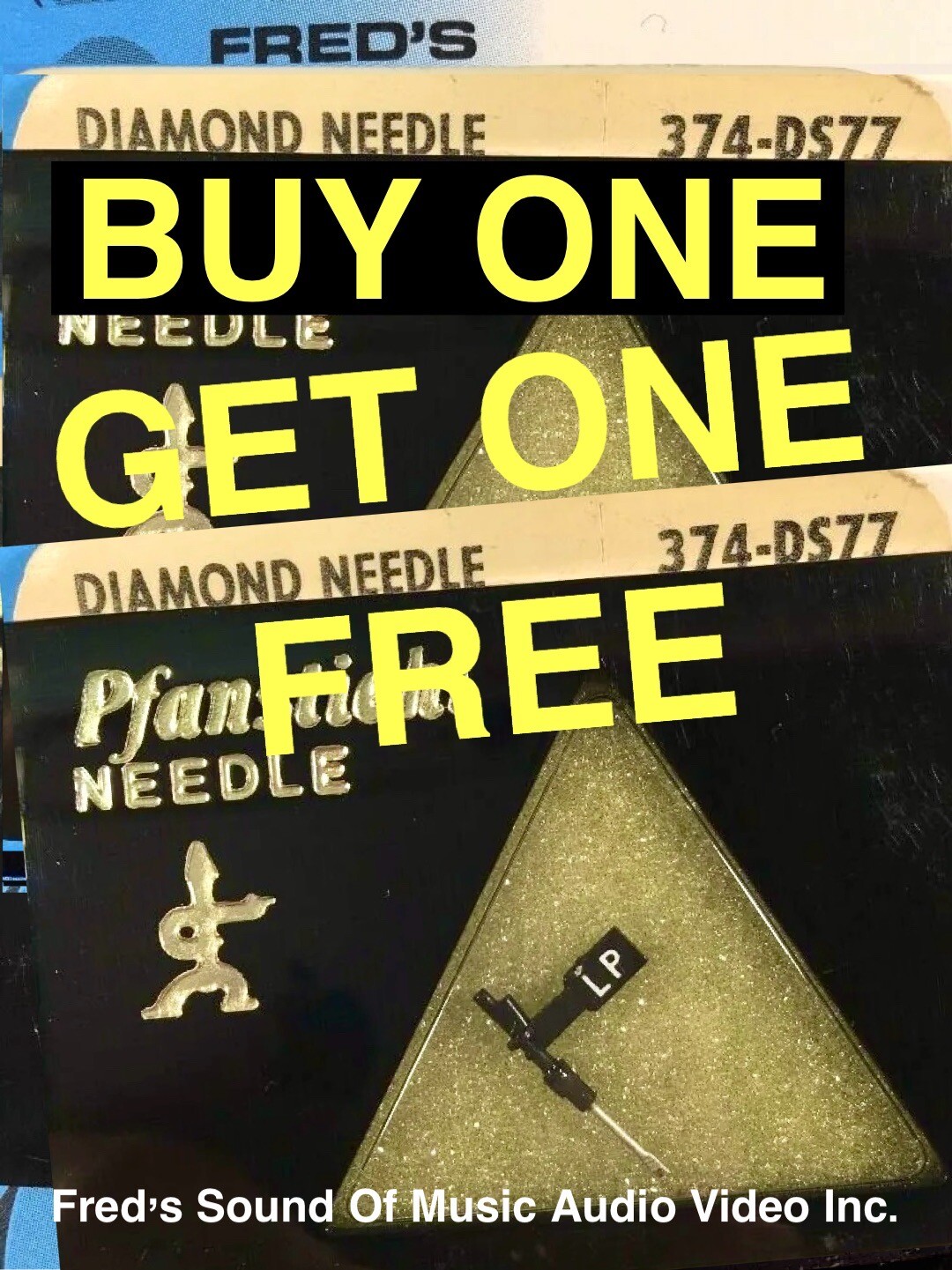 NEW Pfanstiehl 374-DS77 “Dual Needle” 374DS77 EV 2634ds Buy One Get One Free