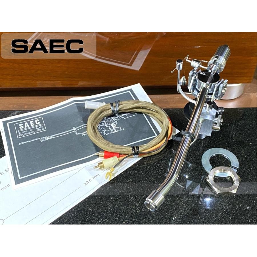 DDP SAEC WE-308 Tonearm Double Knife Edge w/ PHONO Cable Manual Excellent JAPAN
