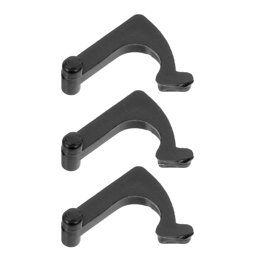 3Pcs Black Iron Tonearm Buckles Vinyl Record Player Holder Clamp
