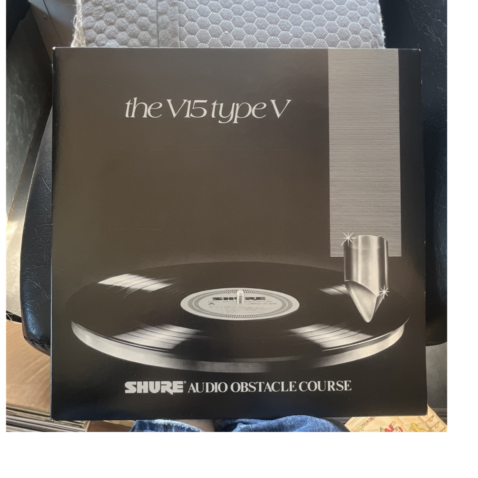 Shure Audio Obstacle Course Record V15 Type V Black Silver Universal Compatible