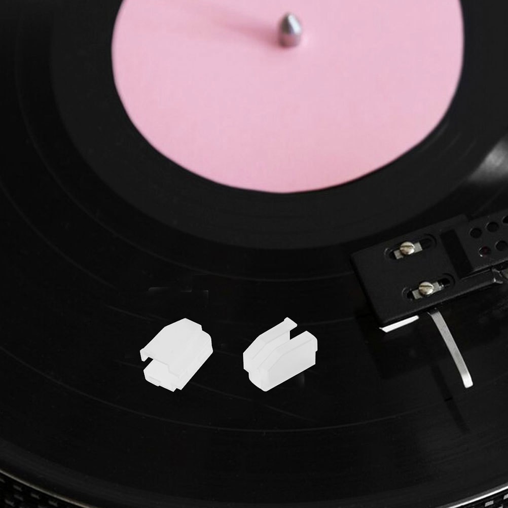 5Pcs Transparent Plastic Turntable Needle Protectors Reusable Covers
