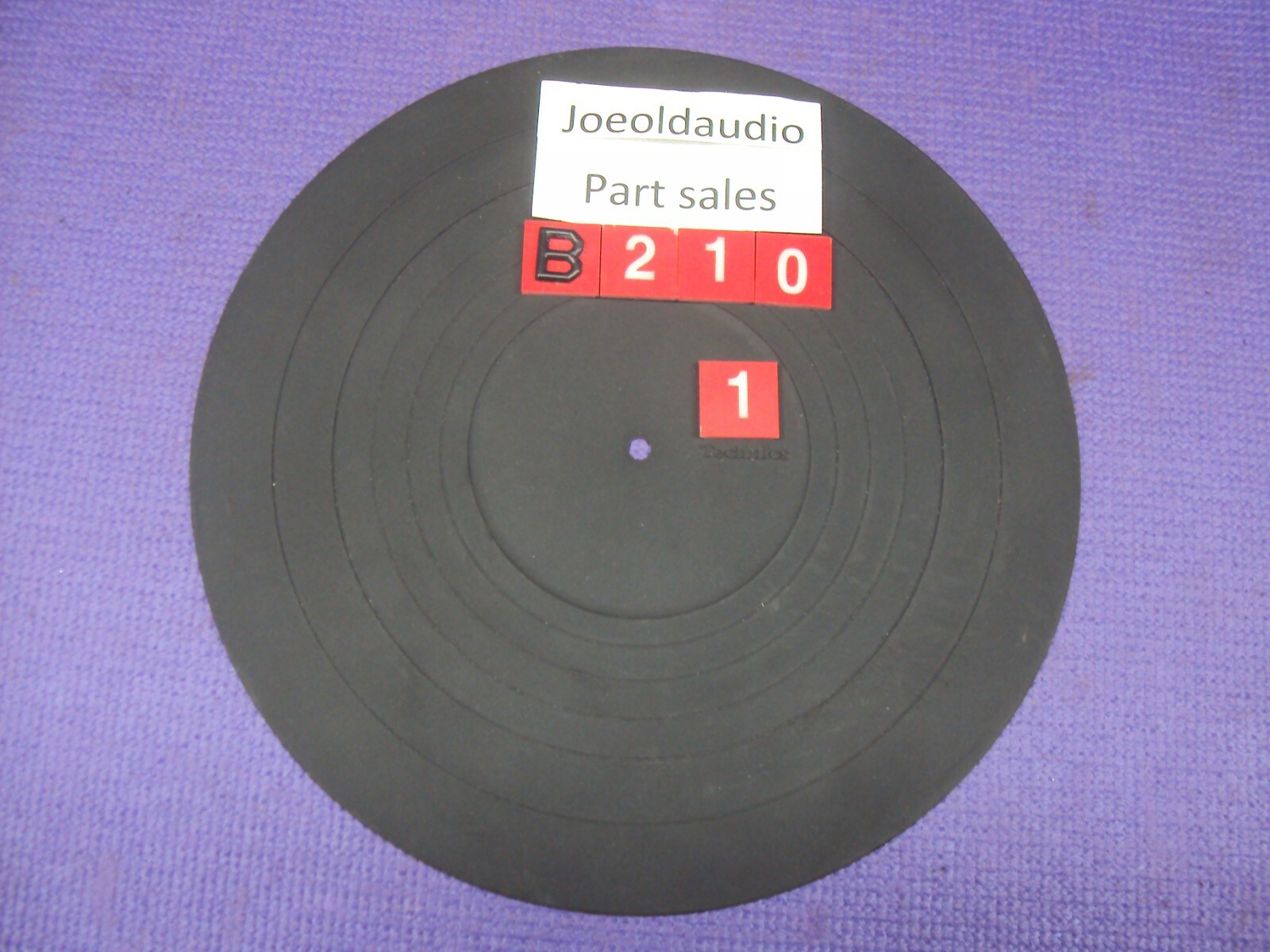 Technics SL-BD210 Original Rubber Mat 11 3/8″. Removed from a working SL-B210.