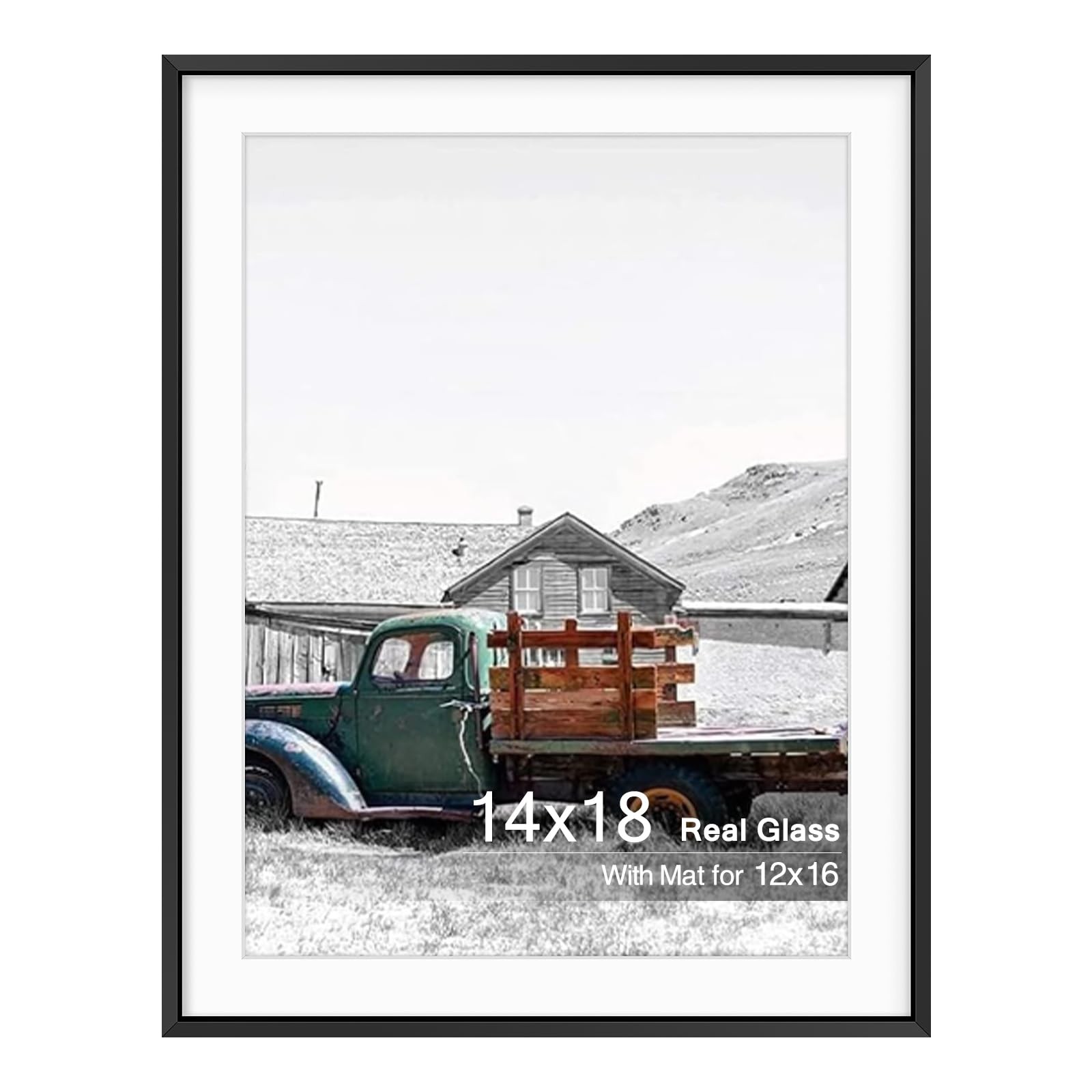 Golden State Art, 14×18 Black Picture Frame Displays (Set of 1),