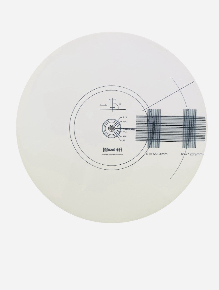 Acrylic Turntable Mat Cartridge Alignment Protractor