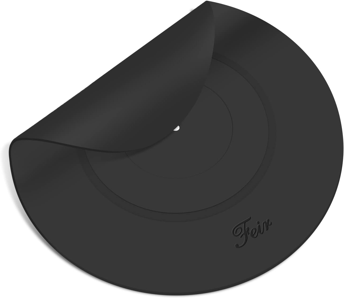Turntable Platter Mat Black Rubber Silicone Design for Universal to All LP
