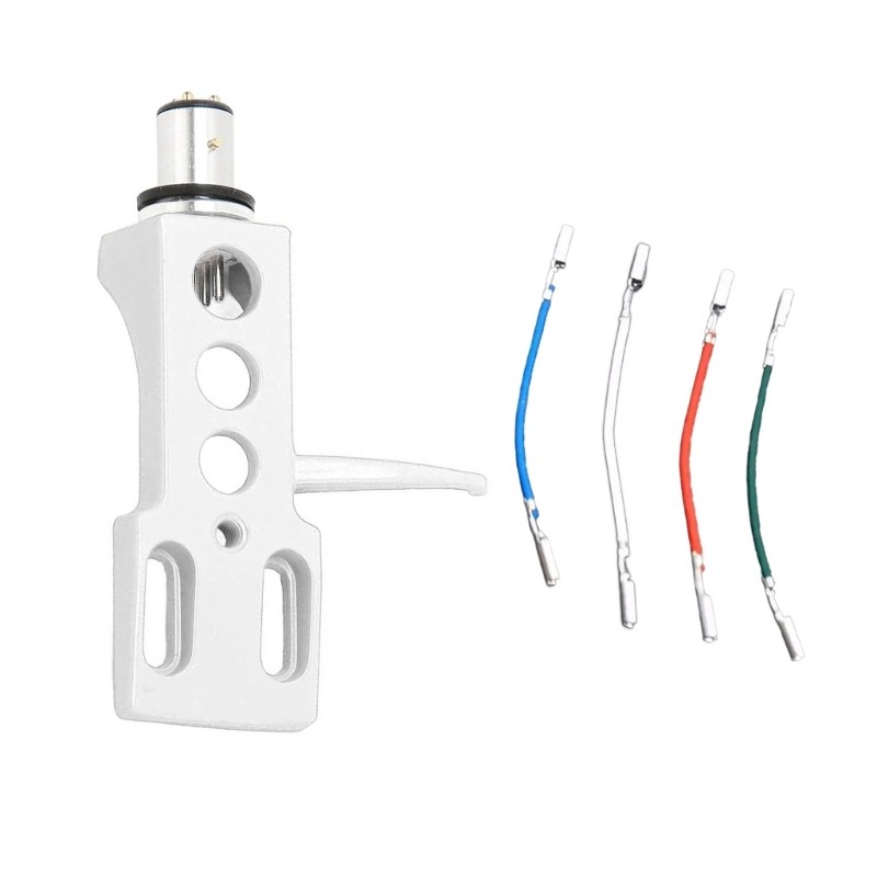 Phono Headshell with Color Wire for Record Player Needle Support Holder