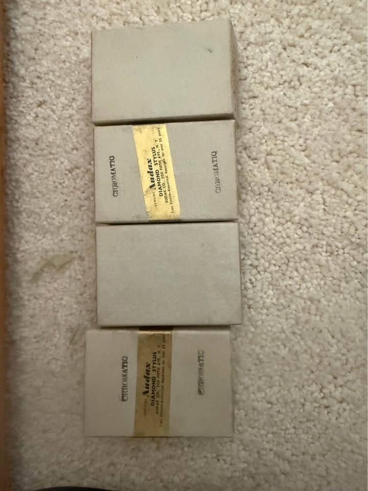 Vintage Audax Chromatic Diamond Stylus Cartridges & Components-Estate Collection