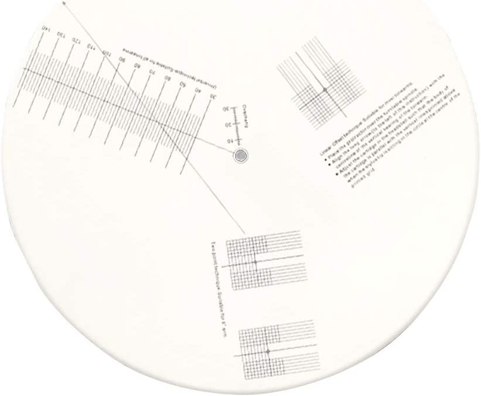 Acrylic Turntable Mat Cartridge Alignment Protractor Phonograph Cartridge Tool