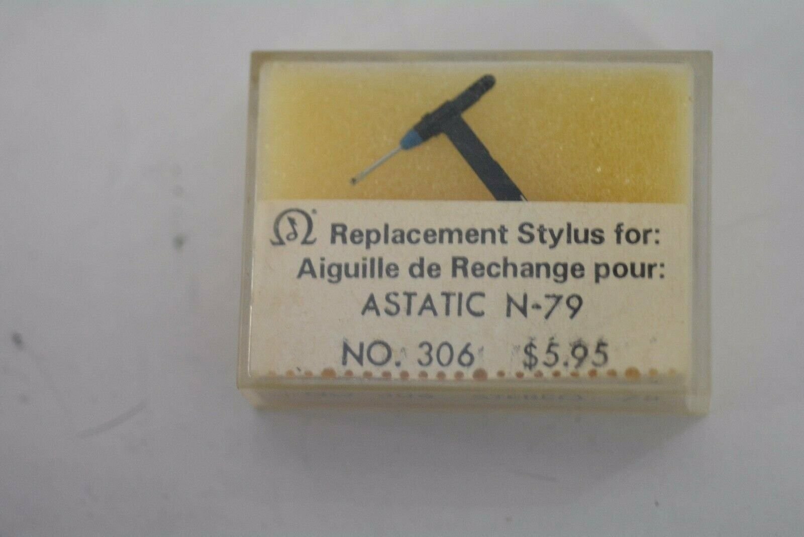 Replacement Diamond Turntable Stylus for ASTATIC N-79 NOS
