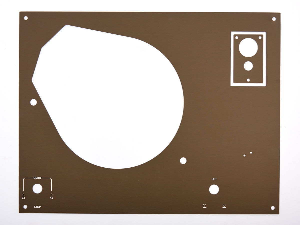 Faceplate for Thorens TD145 146 147 160 – 166 Bronze Anodized