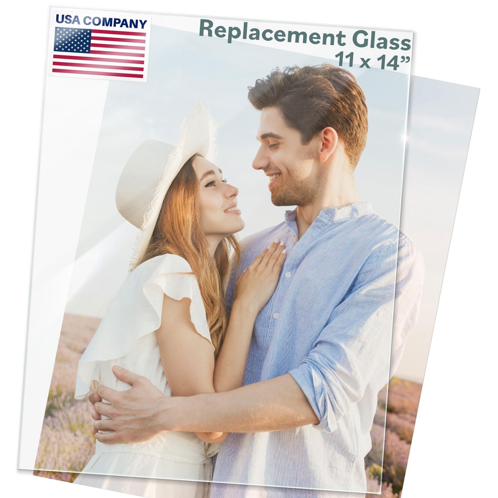 Langdon House Picture Frame Glass Replacements (Crystal 11×14, Crystal Clear
