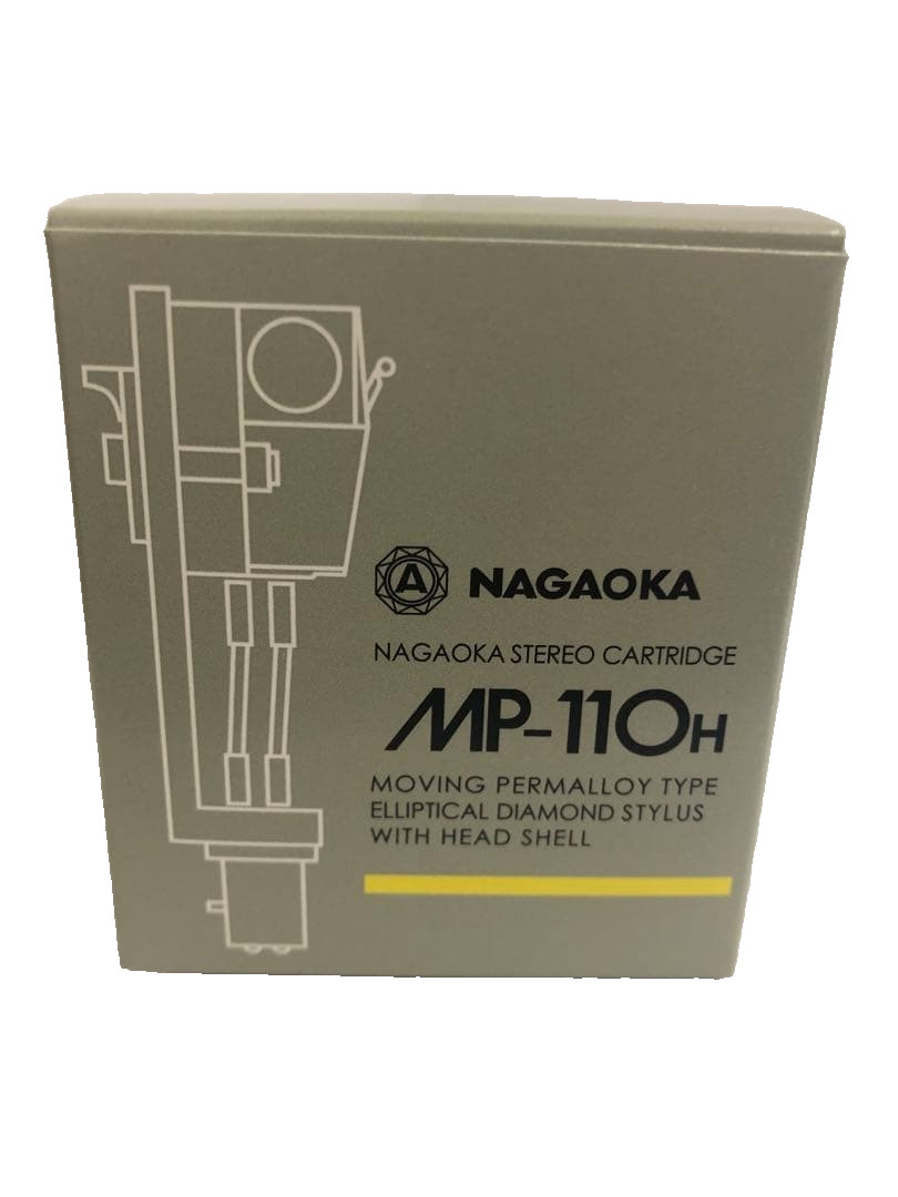 NAGAOKA MP-110H MP Stereo Cartridge with Headshell Phono Turntable Japan New