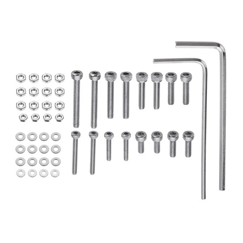 Turntable Headshell Cartridge Mounting Kit Stainless Steel Bolts Screws Nuts Set