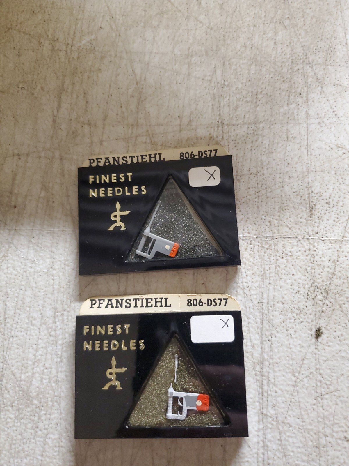 2 NEW PFANSTIEHL DIAMOND NEEDLE 806-DS77. MADE IN UNITED STATES. (I311)