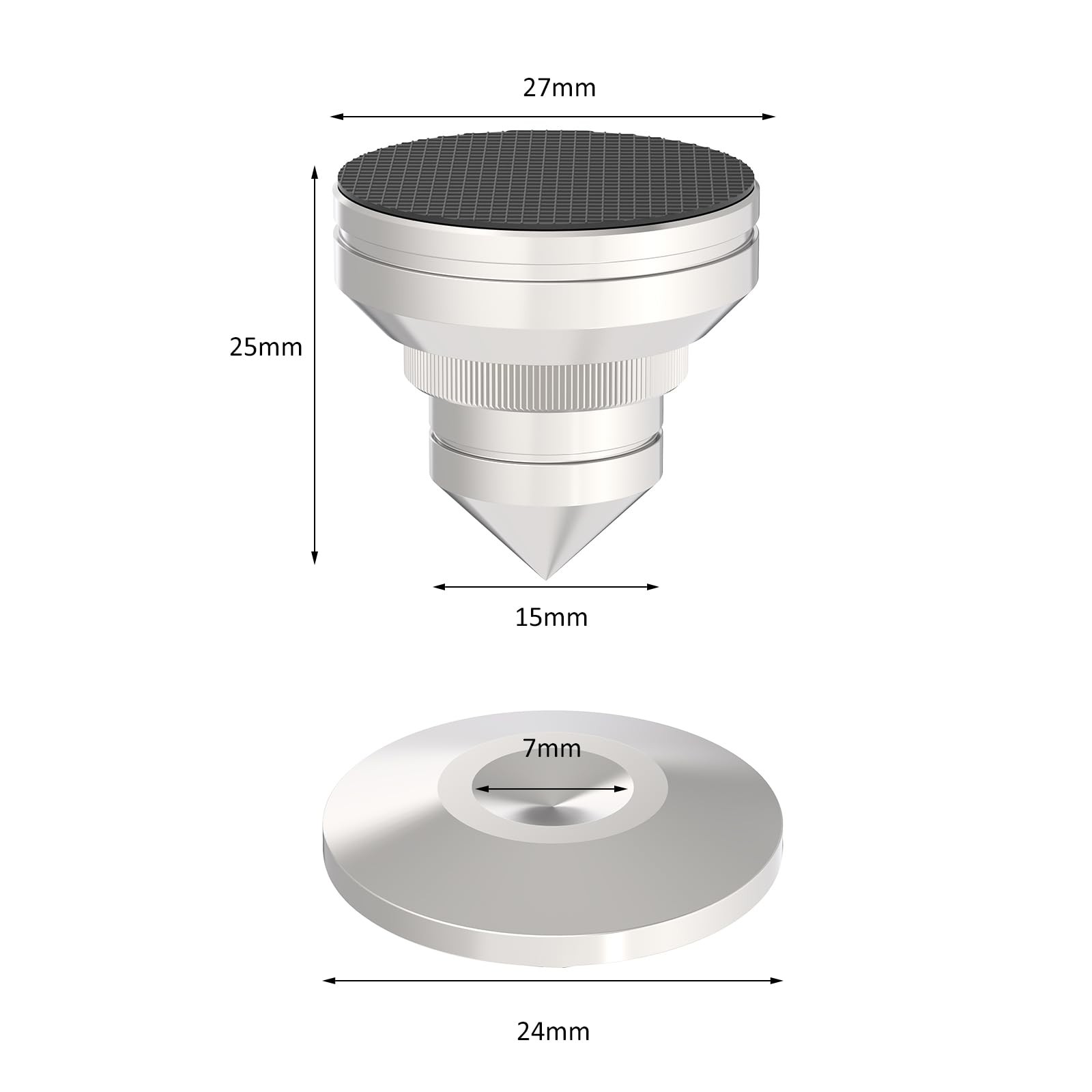 Adjustable Turntable Feet Stainless Steel Speaker Vibration Isolation Spikes&…