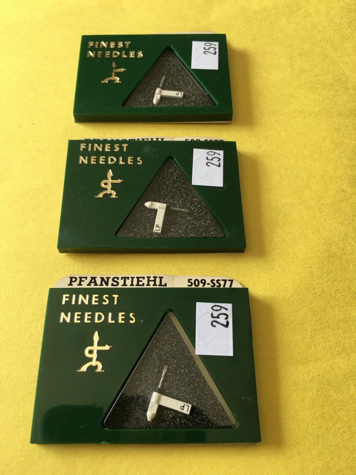 Original NOS Pfanstiehl Needle Stylus 509-SS77 for GE General Electric Lot of 3