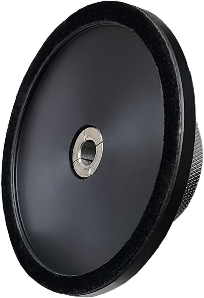 Stylish Black Silver Record Clamp for Turntables