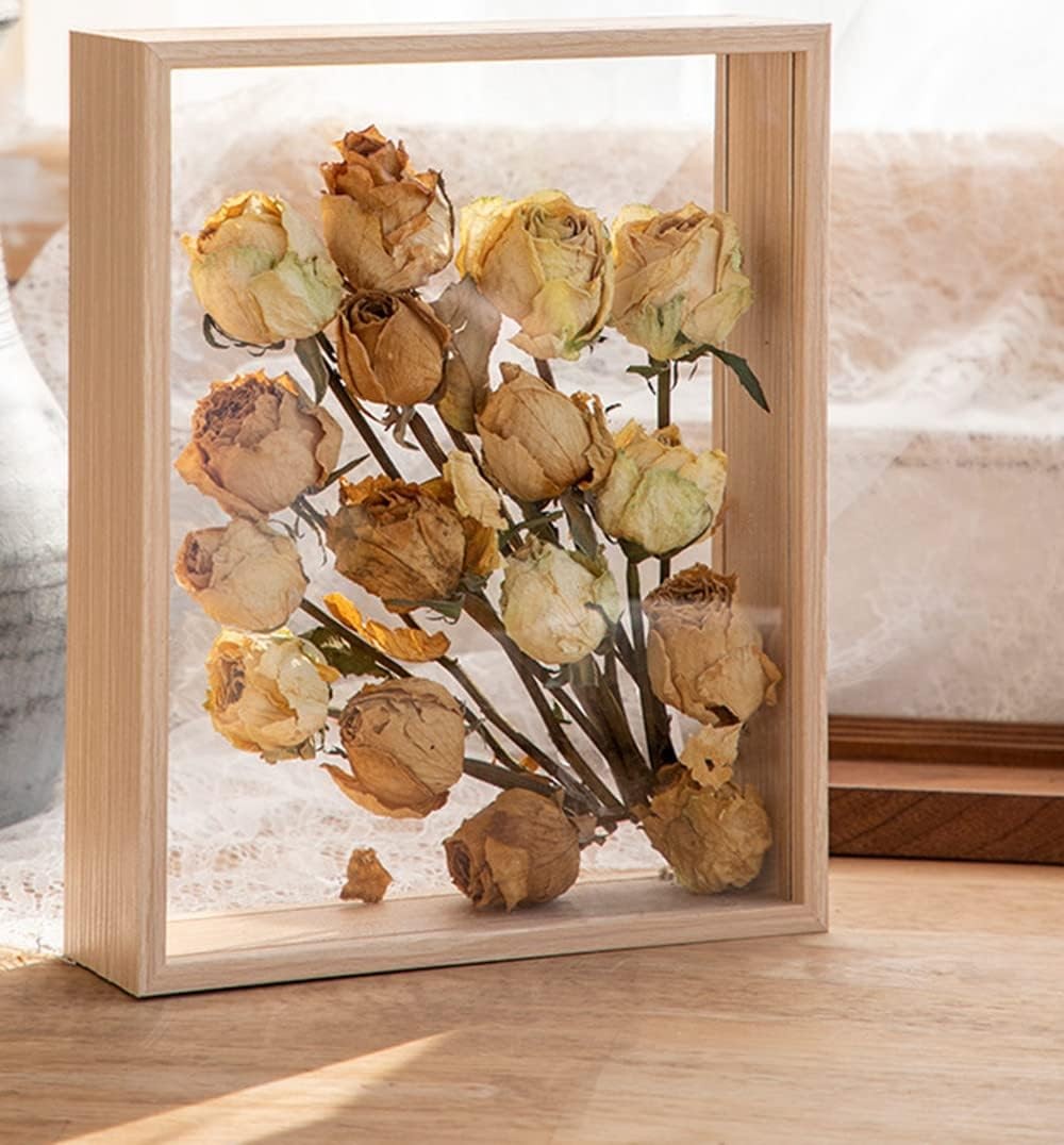 JOSON Wooden Dried Flower Photo Frame Display primary color
