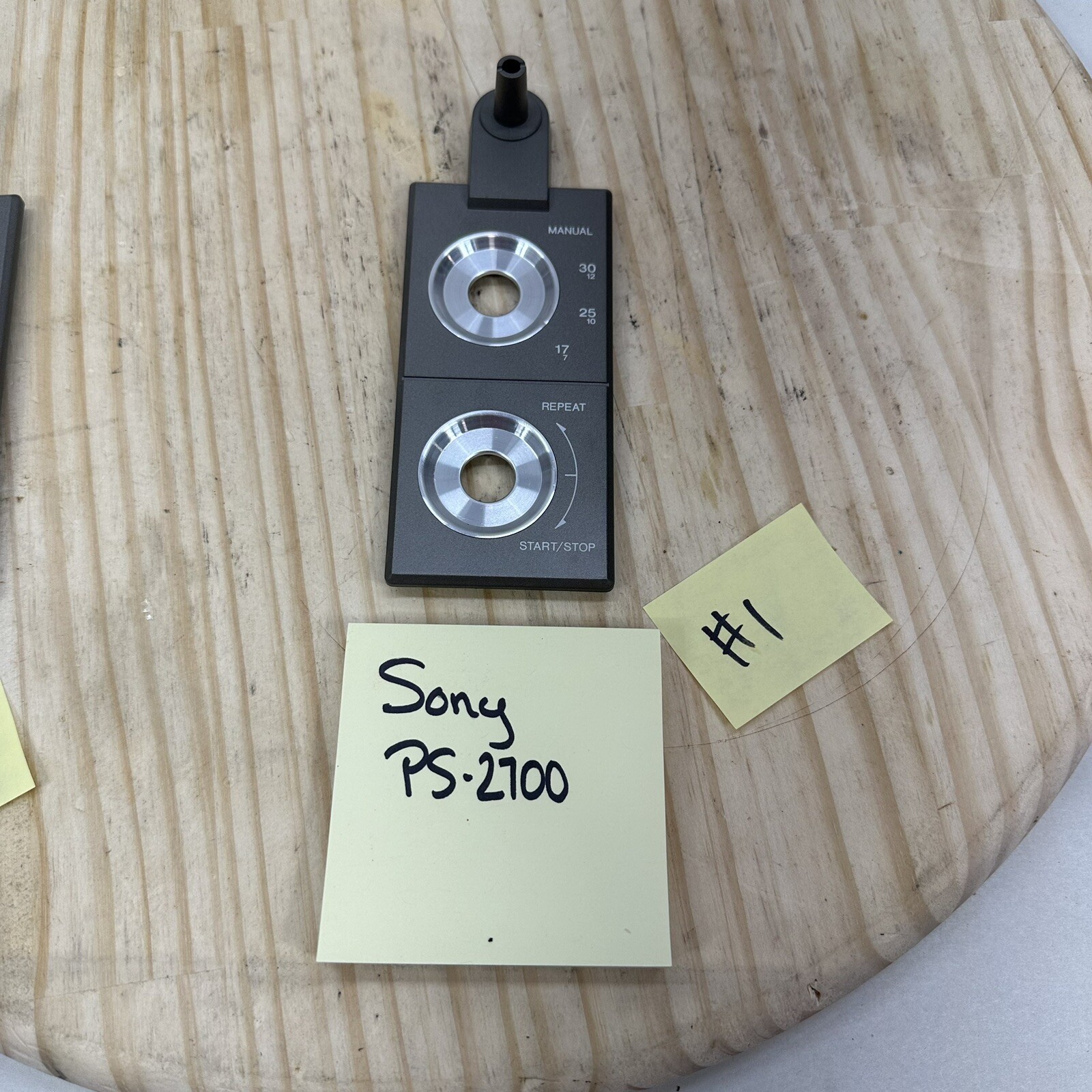 Sony PS-2700 Turntable Parts – Backplate For Size Start Stop Repeat