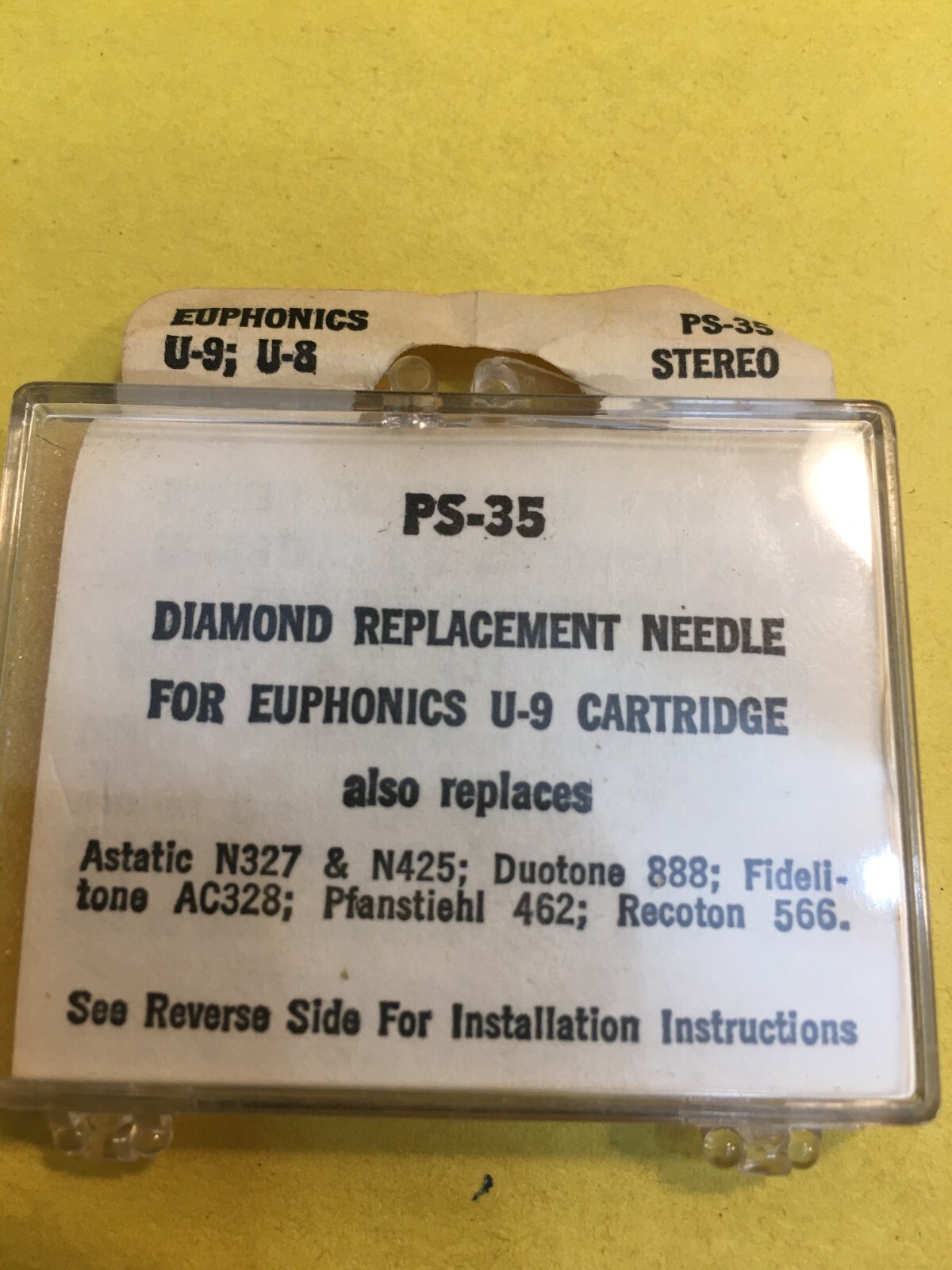 Original NOS Transcriber Needle Stylus PS-35 For Euphonics U-8 U-9