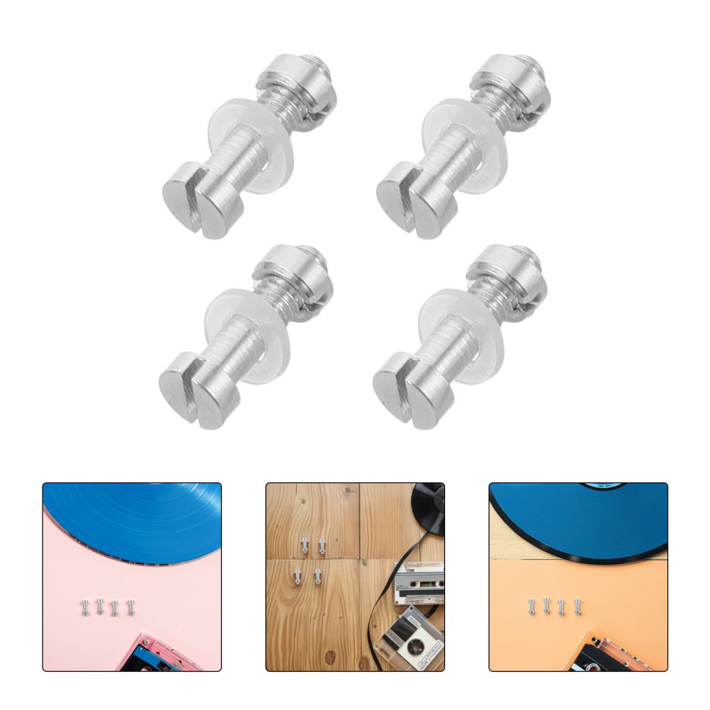 4 Pcs Vinyl Record Player Screws Turntable Diy Phonograph Headshell Fixing