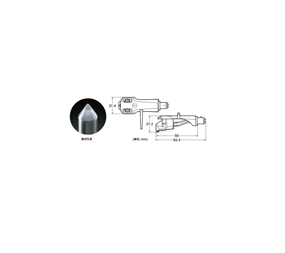 AUDIO-TECHNICA HEAD SHELL WITH CARTRIDGE AT-VM95C/H