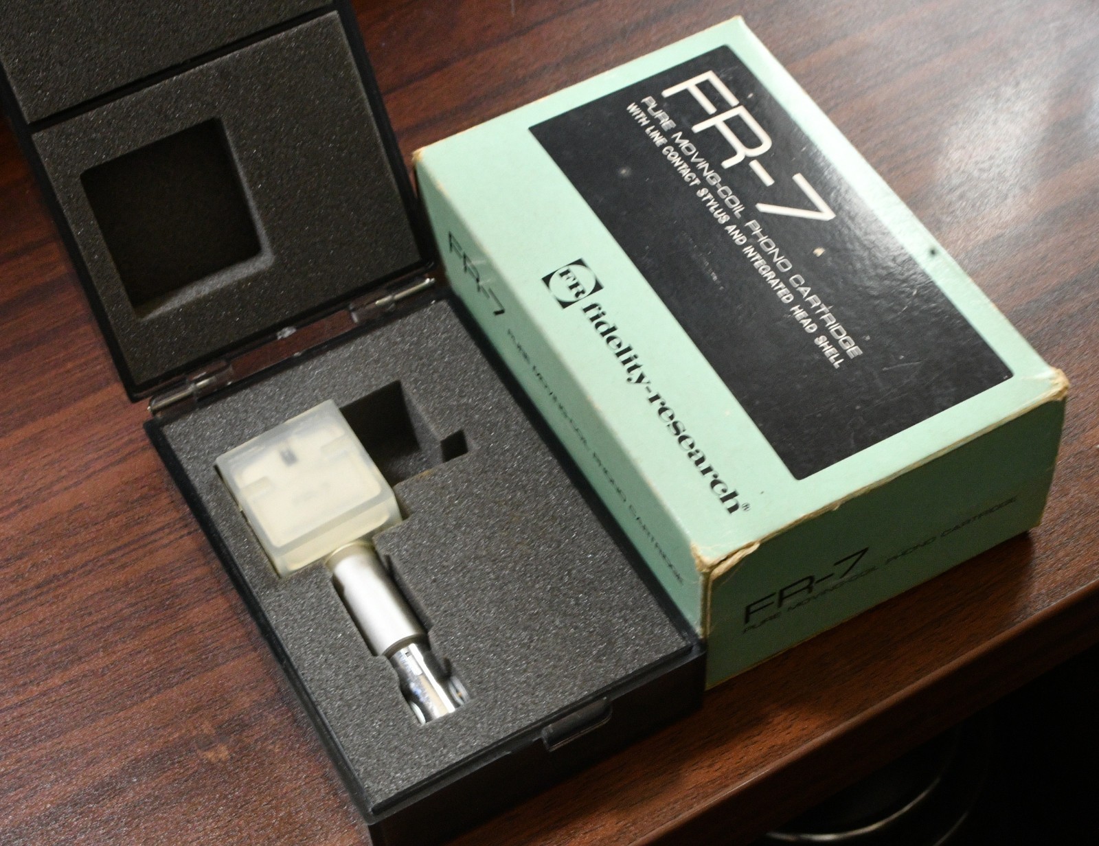Fidelity Research FR-7 MC cartridge silver coil with box, dust cover * VG++