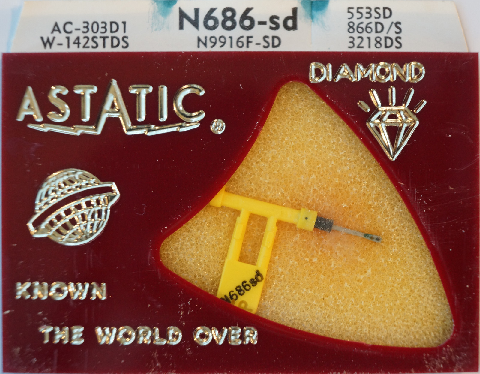NOS Astatic N686-sd Needle for Sonotone N9916F-SD 9T 16T 18T 553SD 855DS 3218DS