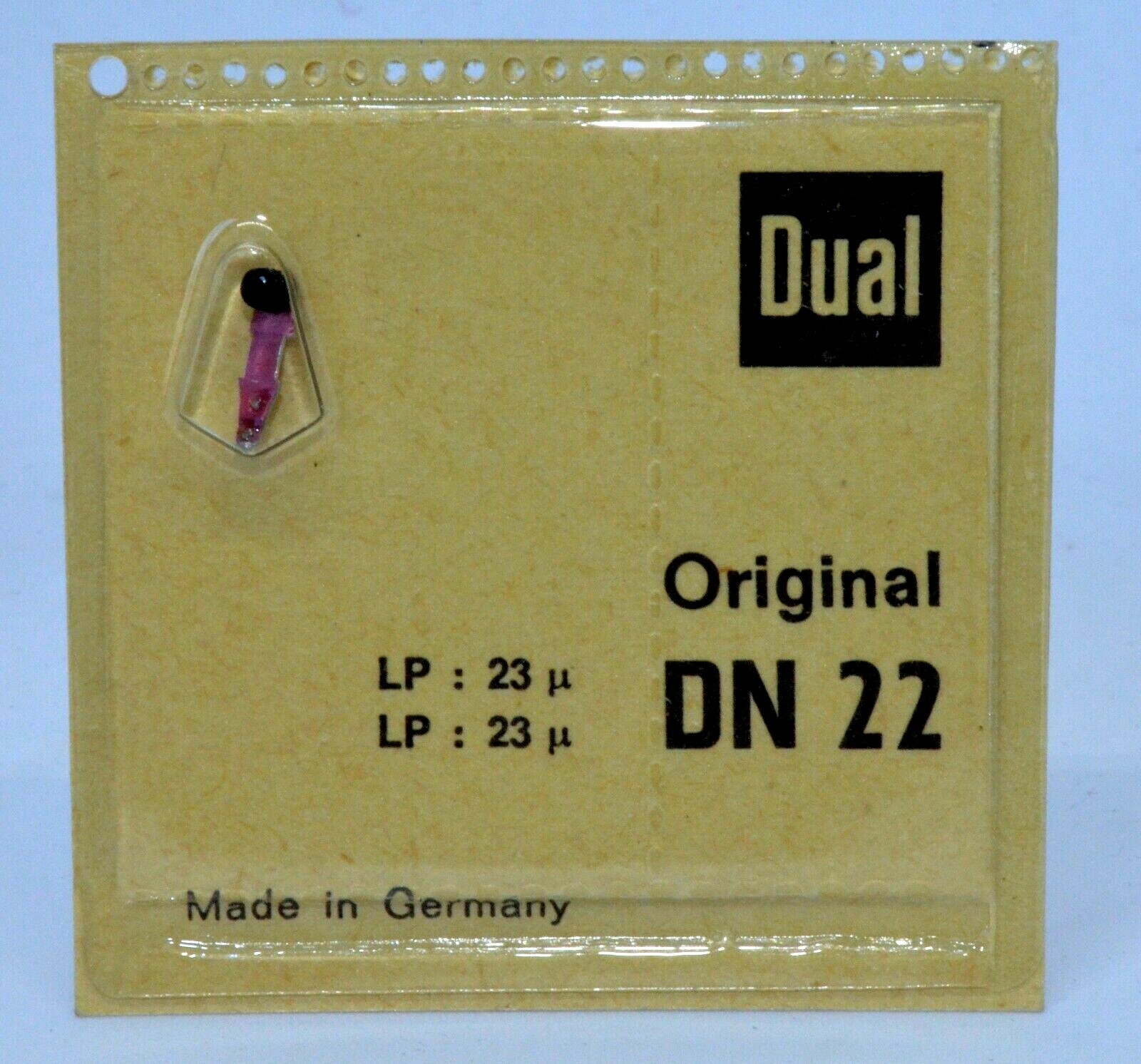 NEW OLD STOCK GENUINE DUAL DN 22 NEEDLE/STYLUS FACTORY SEALED MADE IN GERMANY