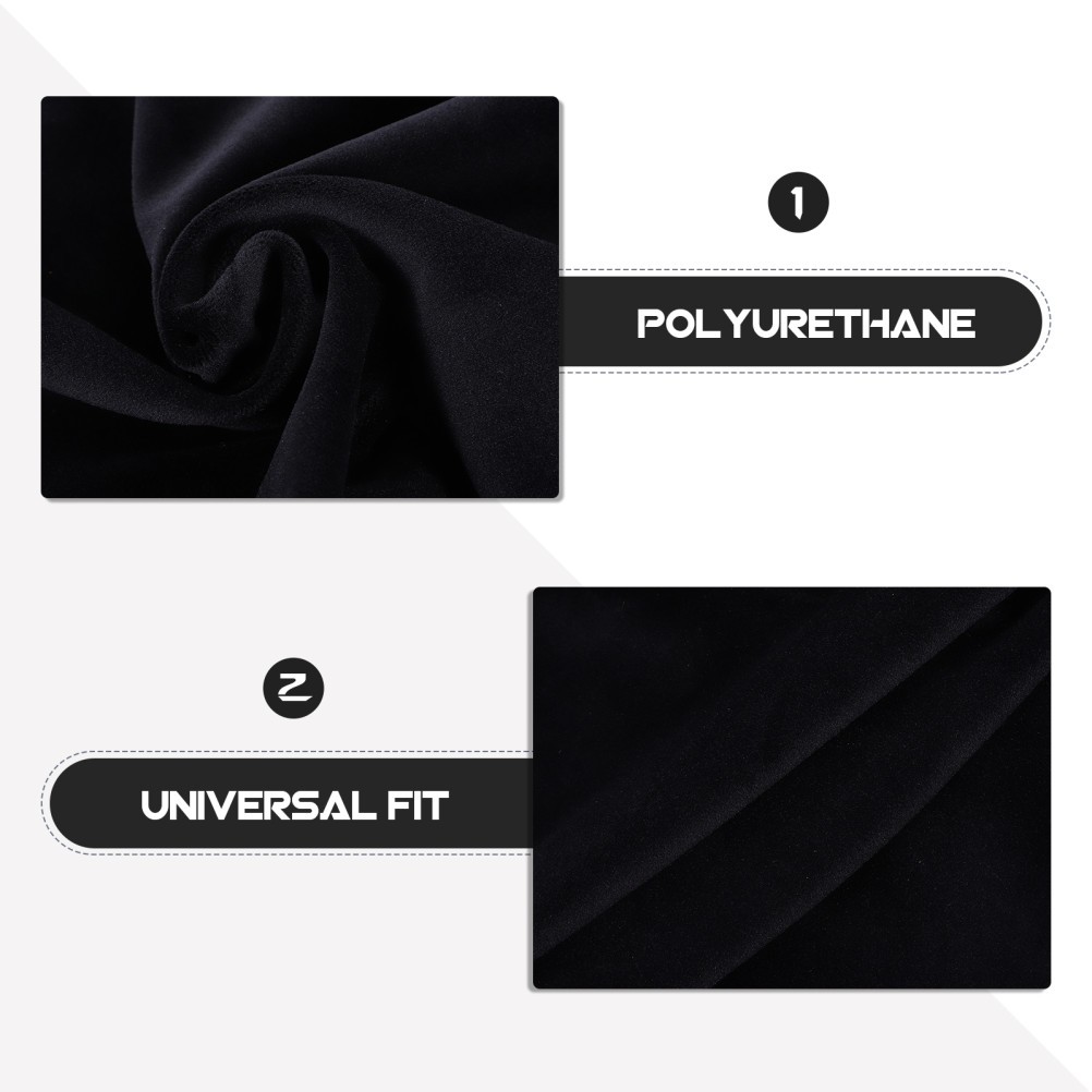 Black Stretch Fabric Turntable Protector Reusable Cover for Home Vinyl Players