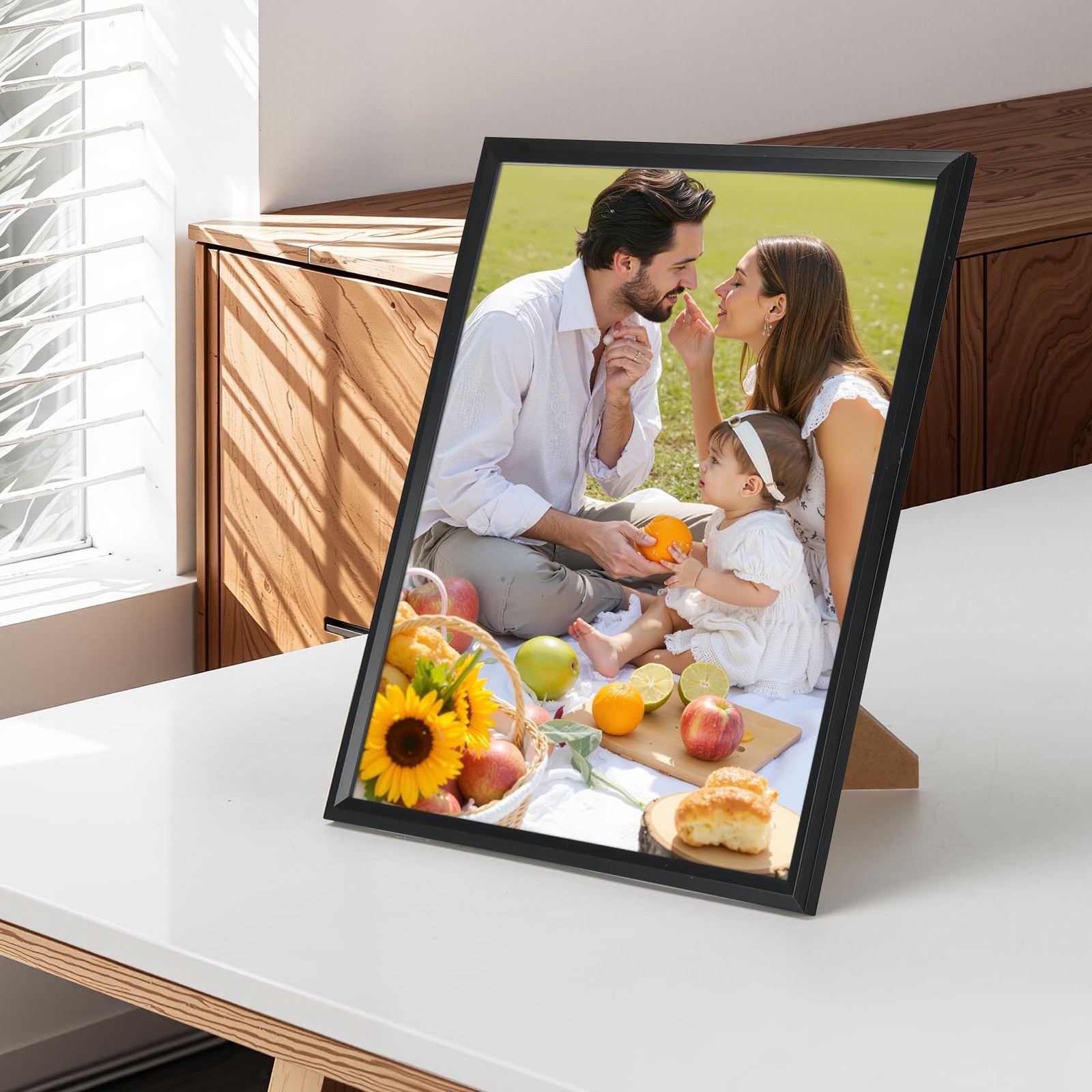 Edenseelake 8×10 Picture Frame Set of 6, Display 5×7 inch, Black-6 Packs