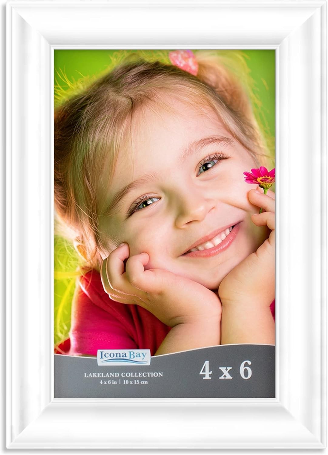 Icona Bay 4×6 White Picture Frame – Contemporary Photo 4 x 6 4×6,