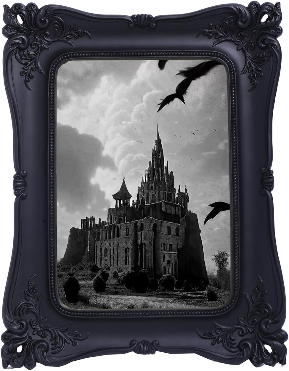 SIKOO Gothic Picture Frame 5×7 Black Vintage 5 x 7, Matte