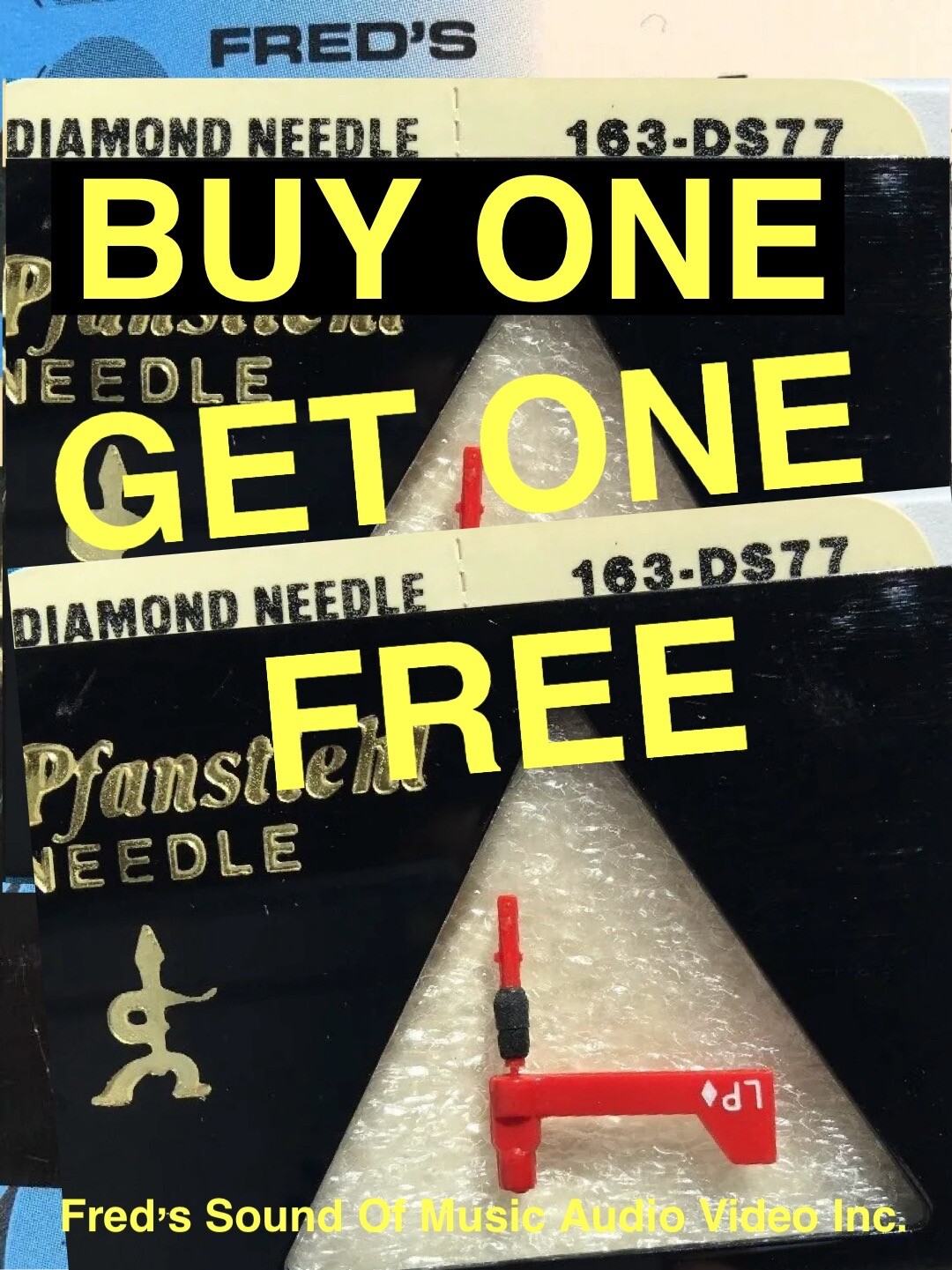 NEW Pfanstiehl DUAL Stylus 163-DS77 astatic n56 58 163 Buy One Get One Free